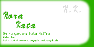 nora kata business card